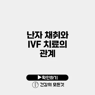 난자 채취와 IVF 치료의 관계