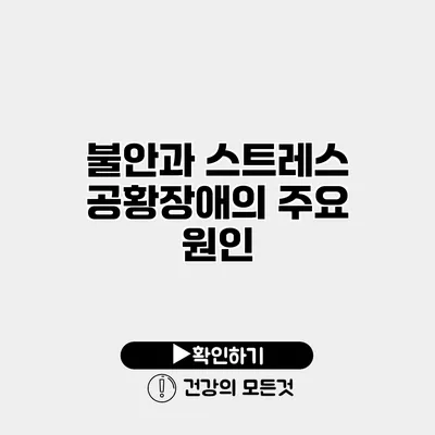 불안과 스트레스 공황장애의 주요 원인